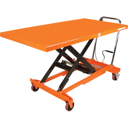 Hydraulic Scissor Lift Table, 63" L x 31-1/2" W, Steel, 1100 lbs. Capacity Groupe Generik