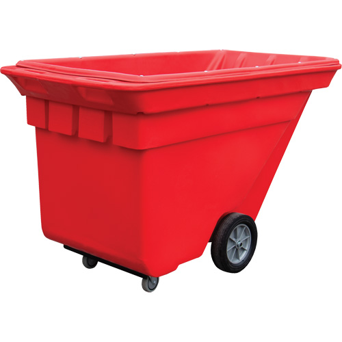 Chariot basculeur Techtruck, Poly&eacute;thyl&egrave;ne, 5/8 vg³, Capacit&eacute; de charge de 1000 lb Groupe Generik