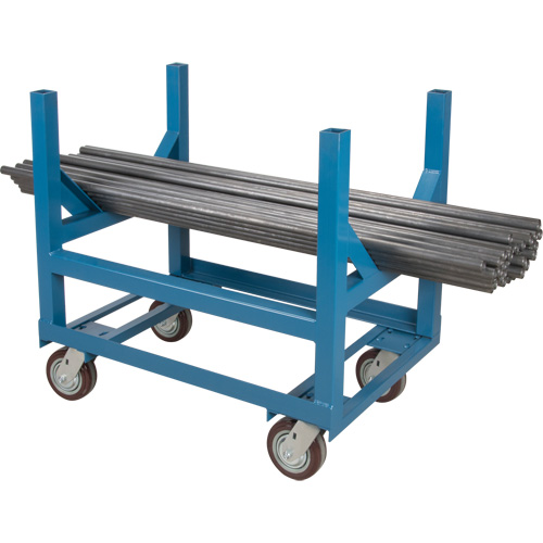 Chariot &agrave; berceaux pour tuyaux et barres, 36" lo x 24" la x 34" h, Capacit&eacute; de 2500 lb, Roue Polyur&eacute;thane Groupe Generik