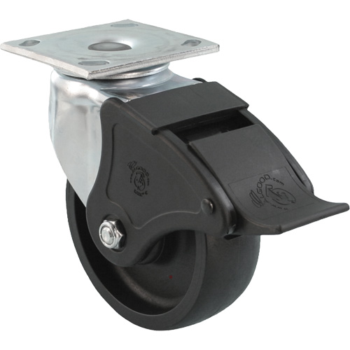 Emaxx RollX Wow Caster, Swivel with Brake, 8" (203.2 mm), Nylon, 1200 lbs. (544.3 kg.) Groupe Generik