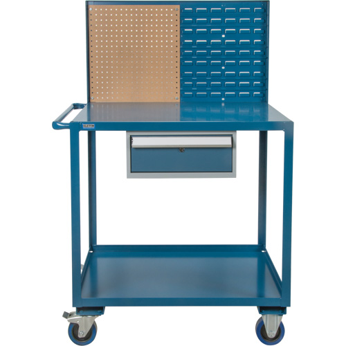 Chariot de service mobile, 2 Tiers, 24" la x 57" h x 40" p, Capacit&eacute; 1200 lb Groupe Generik
