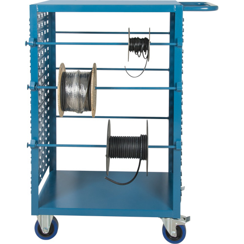 Chariot mobile pour mat&eacute;riaux bobin&eacute;s, Acier, 6 Montants, 21" la x 48" h x 38" p, Capacit&eacute; de 1200 lb Groupe Generik