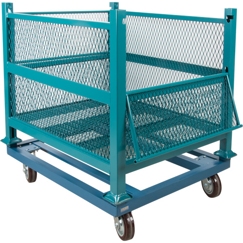 Socle roulant pour contenant ouvert en maille, 40,5" la x 34-1/2" p x 10" h, Capacit&eacute; de 3000 lb Groupe Generik