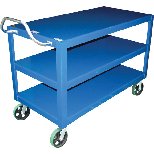 Chariot &agrave; poign&eacute;e ergonomique Ergo-Handle, 4000 lb Capacit&eacute;, Acier, 24-1/2" la x 41" ha x 54-7/8" p, Bordure vers le bas Groupe Generik
