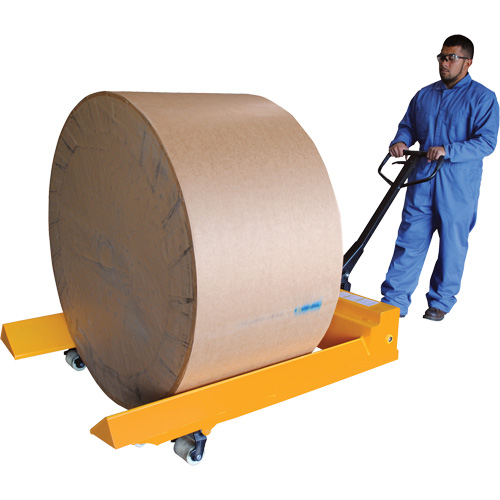 Transpalette pour mat&eacute;riaux en rouleaux, Acier, 48" lo x 7,5" la, Capacit&eacute; 4000 lb Groupe Generik