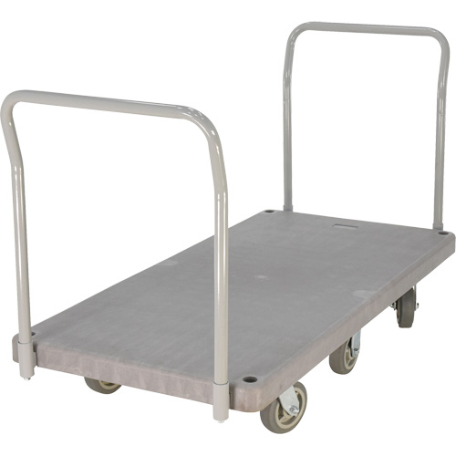 Heavy Duty Plastic Platform Truck, 60" L x 30" W, 3000 lbs. Cap., Polyurethane Wheels Groupe Generik