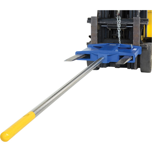 Forklift Carpet Pole, 120-1/2" Length, Fork Mount, 2200 lbs. Capacity Groupe Generik