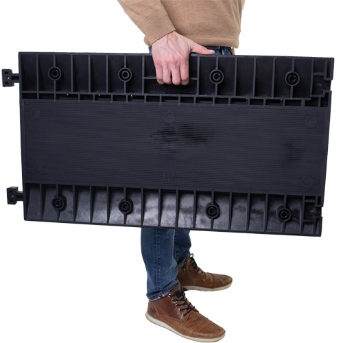 Protecteur de c&acirc;ble droit robuste Powerhouse, 3 canaux, 36" lo x 19,75" la x 3" h Groupe Generik