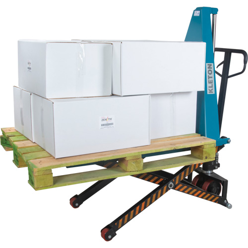 L&egrave;ve-palette manuel &agrave; ciseaux, 20-1/4" lo x 45-1/4" la, Acier, Capacit&eacute; de 3300 lb Groupe Generik