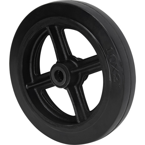 Roue en caoutchouc moul&eacute;, 10" (254 mm) dia. x 2" (50,8 mm) la, Capacit&eacute; de 948 lb (430 kg) Groupe Generik