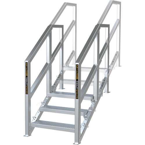 Escalier Smartstairs t&eacute;lescopique &agrave; 3-5 marches en aluminium Groupe Generik
