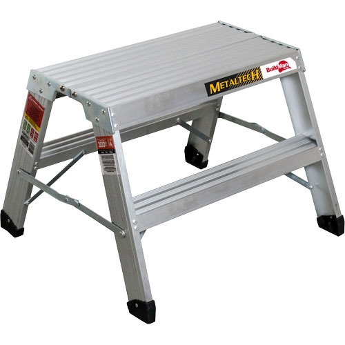Portable Work-Stand Saw Horse, Aluminum Frame, 12-1/4" D x 24" H Groupe Generik