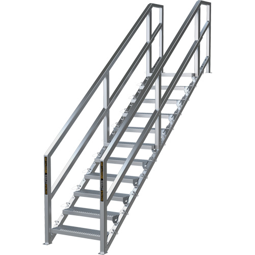 Syst&egrave;me d'escalier modulaire pour la construction de 11-16 marches SmartStairs, 120" ha Groupe Generik