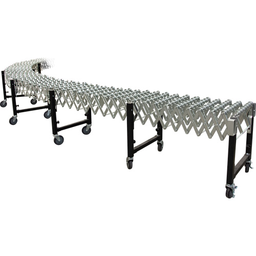 Expandable Conveyor, 23" W x 24' L, 200 lbs. per lin. ft. Capacity Groupe Generik
