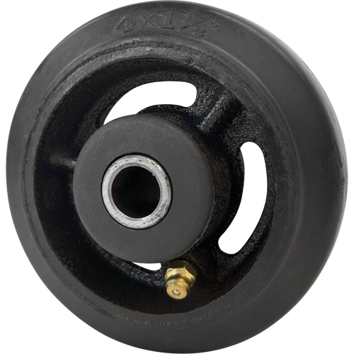 Roue en caoutchouc moul&eacute;, 4" (102 mm) dia. x 1-1/2" (38 mm) la, Capacit&eacute; de 350 lb (158 kg) Groupe Generik