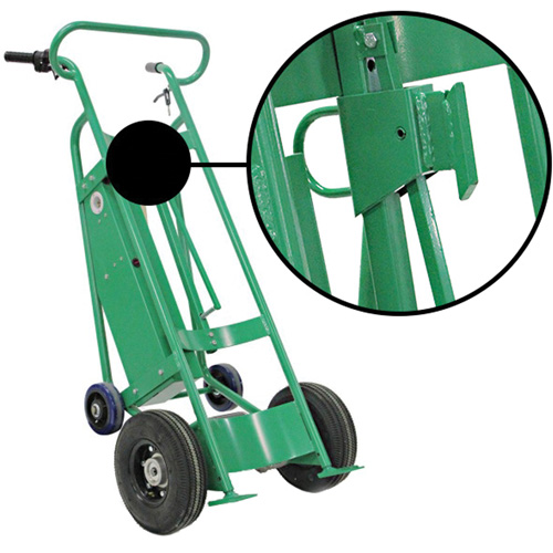 Powered Drum Hand Truck with Pneumatic Wheels Groupe Generik