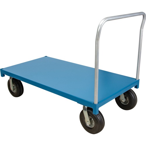  Chariot &agrave; plateforme pour l'ext&eacute;rieur, 60" lo x 30" la x Capacit&eacute; 1200 lb, Roues en Anticrevaison Groupe Generik