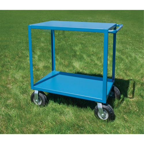 Outdoor Shelf Cart, 2 Tiers, 24" W x 39" H x 39" D, 1200 lbs. Capacity Groupe Generik