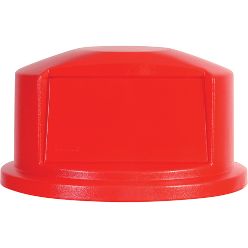 Couvercles ronds Brute, Couvercle bomb&eacute;, Plastique/Poly&eacute;thyl&egrave;ne, Convient aux contenants 22" dia. Groupe Generik