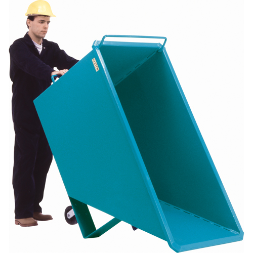 Chariot basculeur en acier, Acier, 1 vg³, Capacit&eacute; de charge de 2000 lb Groupe Generik