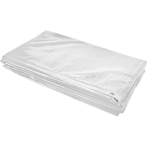 Insulated Tarp, Polyethylene, White, 20' x 12' x 8 mils Groupe Generik