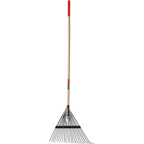 Lawn Rake, 24 Tines, Hardwood Handle, Steel Blade Groupe Generik
