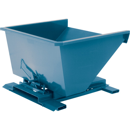 Conteneur autobasculeur, Acier, 3/4 vg³, Bleu Groupe Generik