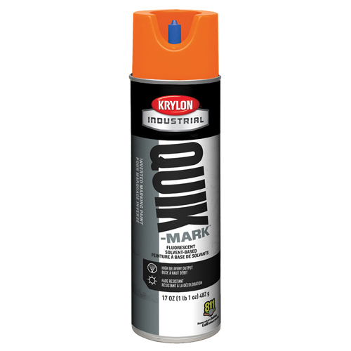 Peinture de marquage industrielle invers&eacute;e &agrave; base de solvant Quik-Mark, 17 oz, Canette a&eacute;rosol Groupe Generik