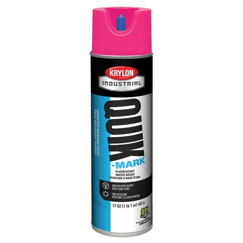 Industrial Quik-Mark Water-Based Inverted Marking Paint, 17 oz., Aerosol Can Groupe Generik