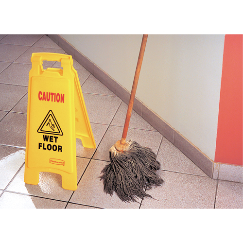 "Wet Floor" Safety Signs, English with Pictogram Groupe Generik