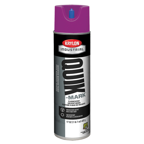 Peinture de marquage industrielle invers&eacute;e &agrave; base de solvant Quik-Mark, 17 oz, Canette a&eacute;rosol Groupe Generik