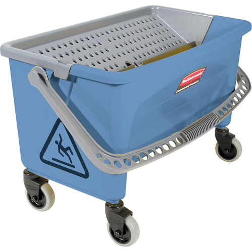 Seau pour vadrouille de finition en microfibres, Capacit&eacute; de 10.75 gal. US (43 pintes), Bleu Groupe Generik