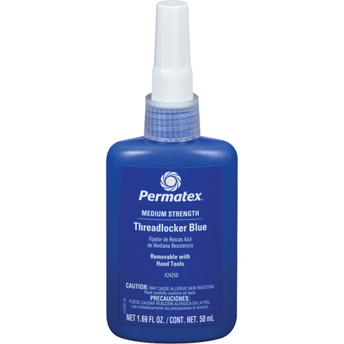 Removable Strength Threadlocker, Blue, Medium, 50 ml, Bottle Groupe Generik