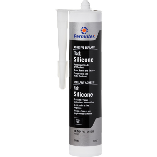RTV Adhesive Sealant, 300 ml, Cartridge, Black Groupe Generik