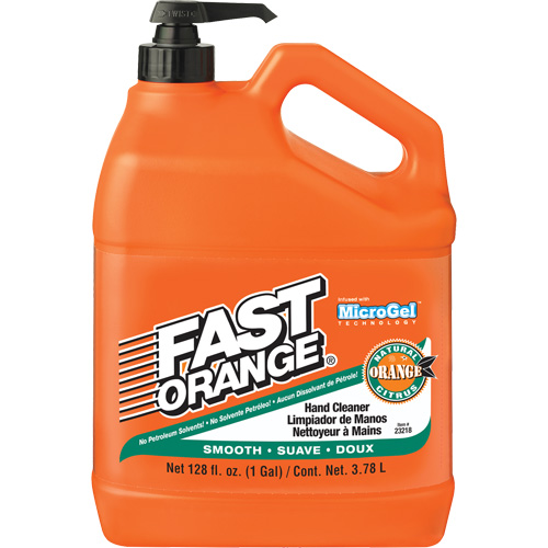Nettoyant &agrave; mains, Lotion, 3,78 L, Bouteille &agrave; pompe, Orange Groupe Generik
