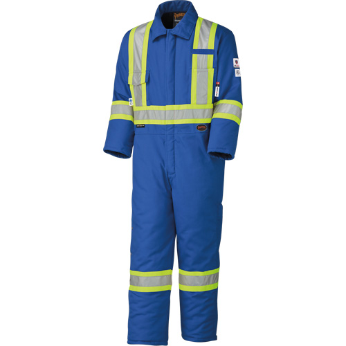 5522A High Visibility FR Rated & Arc Rated Safety Coveralls, Size 2X-Large, Royal Blue, 58 cal/cm² Groupe Generik