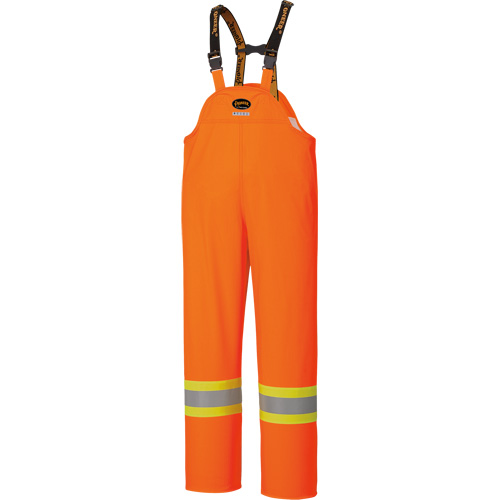 5893 High Visibility Flame Resistant Waterproof Bib Pants, Large, High Visibility Orange Groupe Generik