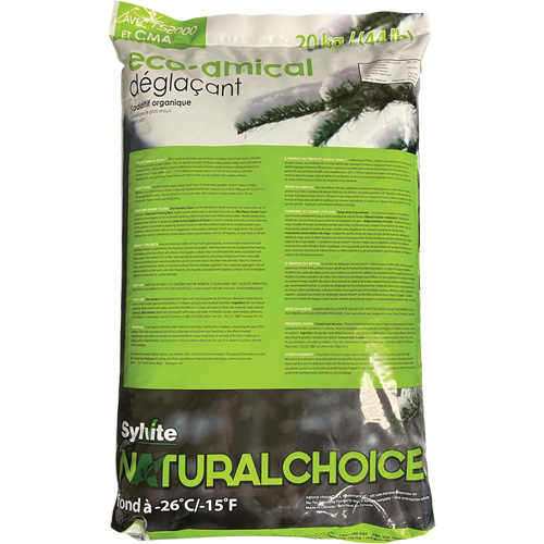 Produits de d&eacute;glaçage Natural Choice, Sac, 44 lb(20 kg), Point de fonte -26°C (-14,8°F) Groupe Generik