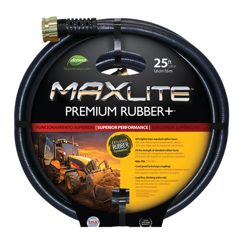 Boyaux pour usage commercial, Caoutchouc, 5/8" dia x 25' Groupe Generik