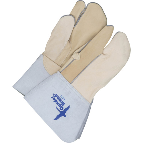 Gants &agrave; trois doigts en cuir, Cuir fleur de vache, Taille 11 Groupe Generik