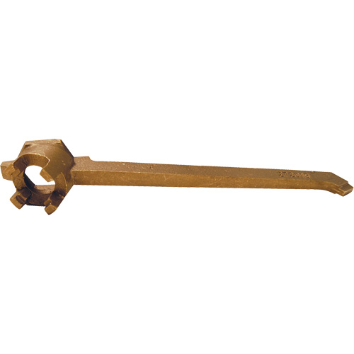 Drum Plug Wrench, 12" Handle, Bronze Groupe Generik