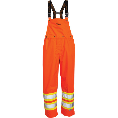 Journeyman&reg; 300D Bib Pants, Polyester, Large, High Visibility Orange Groupe Generik