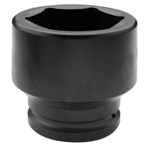 Socket, Impact, 3-1/8", 1-1/2" Drive, 6 Points Groupe Generik