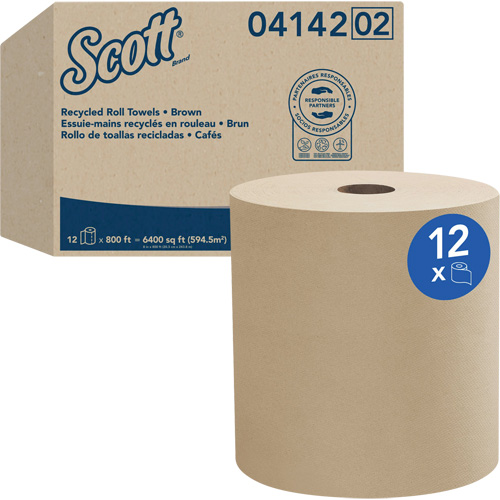 Scott&reg; Universal Hard Roll Towels, 1 Ply, Standard, 800' L Groupe Generik