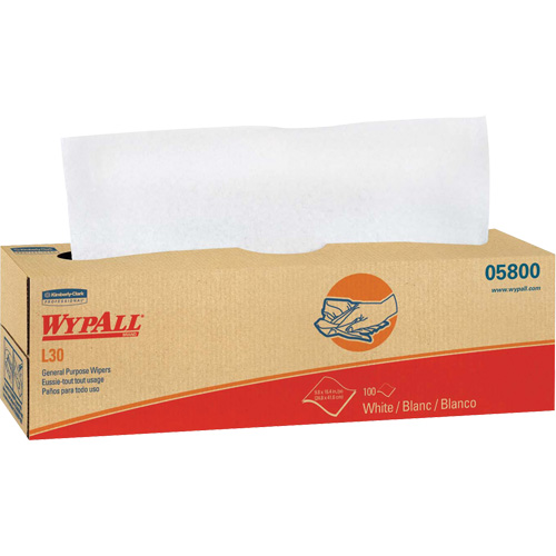 Essuie-tout &agrave; usage g&eacute;n&eacute;ral L30 WypAll, Tout usage, 16-2/5" lo x 9-4/5" la Groupe Generik