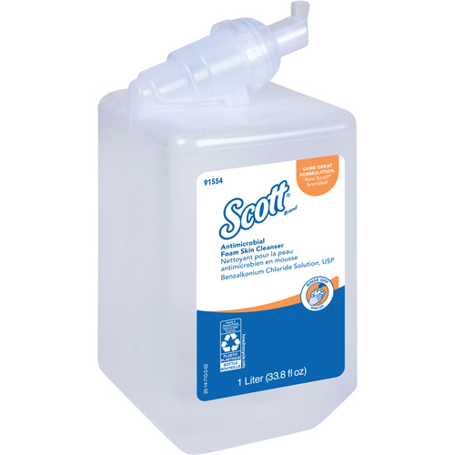 Nettoyant antimicrobien pour la peau Control de Scott, Mousse, 1 L, Sans parfum Groupe Generik