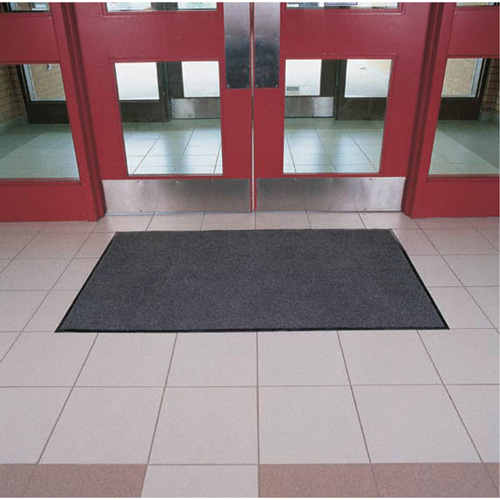 Tapis Poly-Tuft, Essuie-pieds, 4' x 6' x 5/16", Charbon Groupe Generik