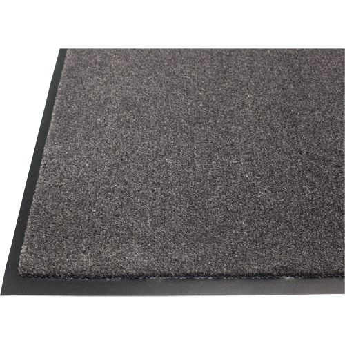 Tapis Poly-Tuft, Essuie-pieds, 4' x 6' x 5/16", Charbon Groupe Generik