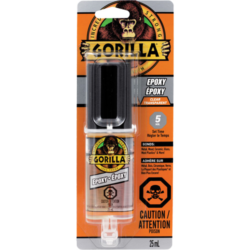 &eacute;poxyde, Deux composants, Cartouche double, 0,85 oz., Transparent Groupe Generik