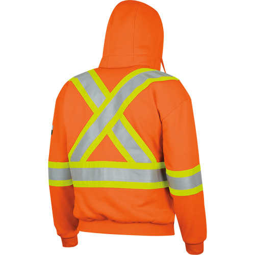 338SF Capuche &agrave; fermeture &eacute;clair ignifug&eacute;e, Hommes, T-Grand, Orange haute visibilit&eacute;, 22 cal/cm² Groupe Generik